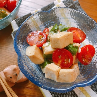 あと1品に♡お豆腐の和風カプレーゼ風